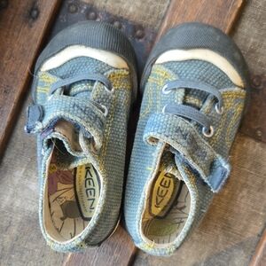 Keen Kids Blue and Yellow Sneakers